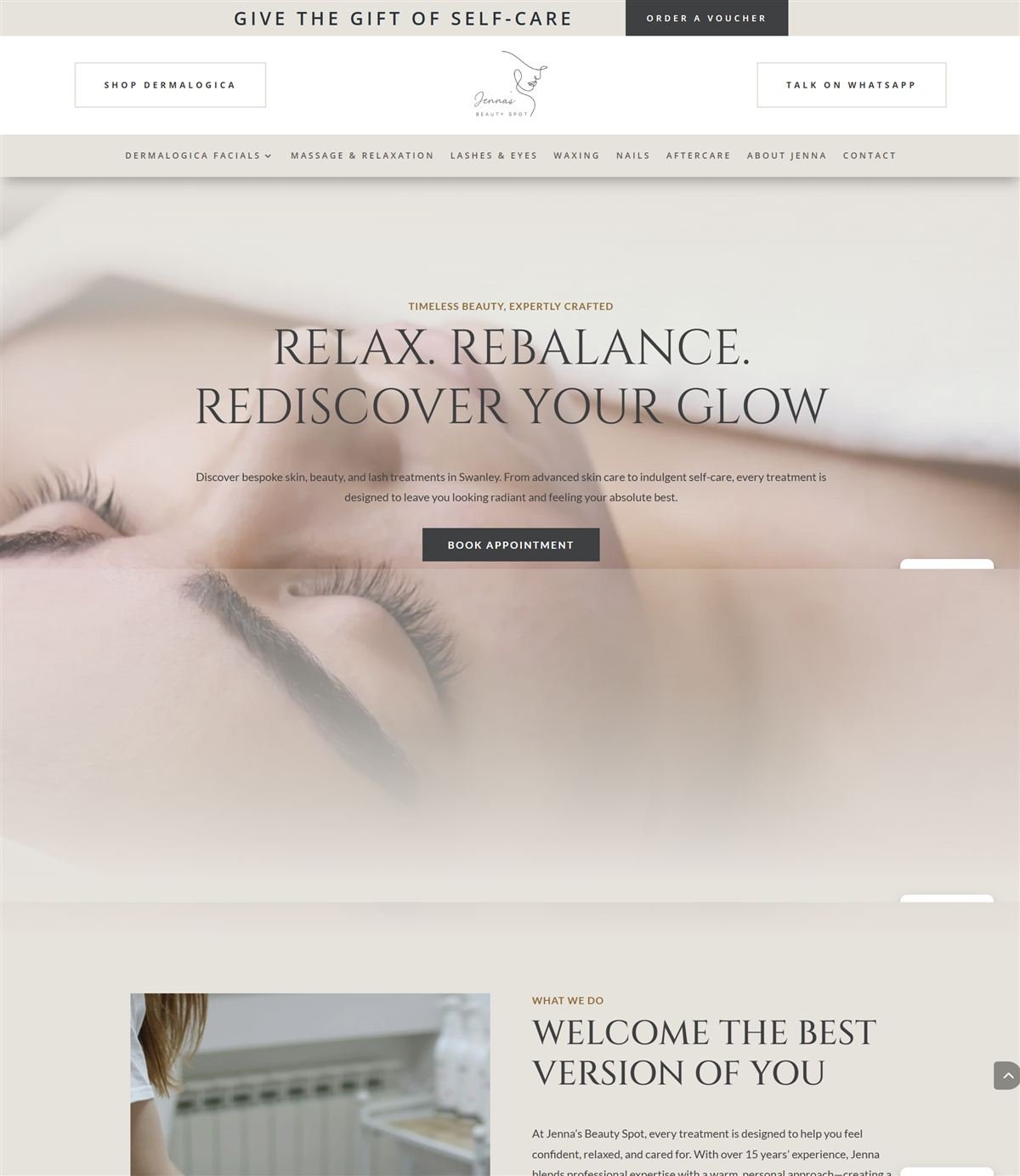 Jenna's Beauty Spot website project