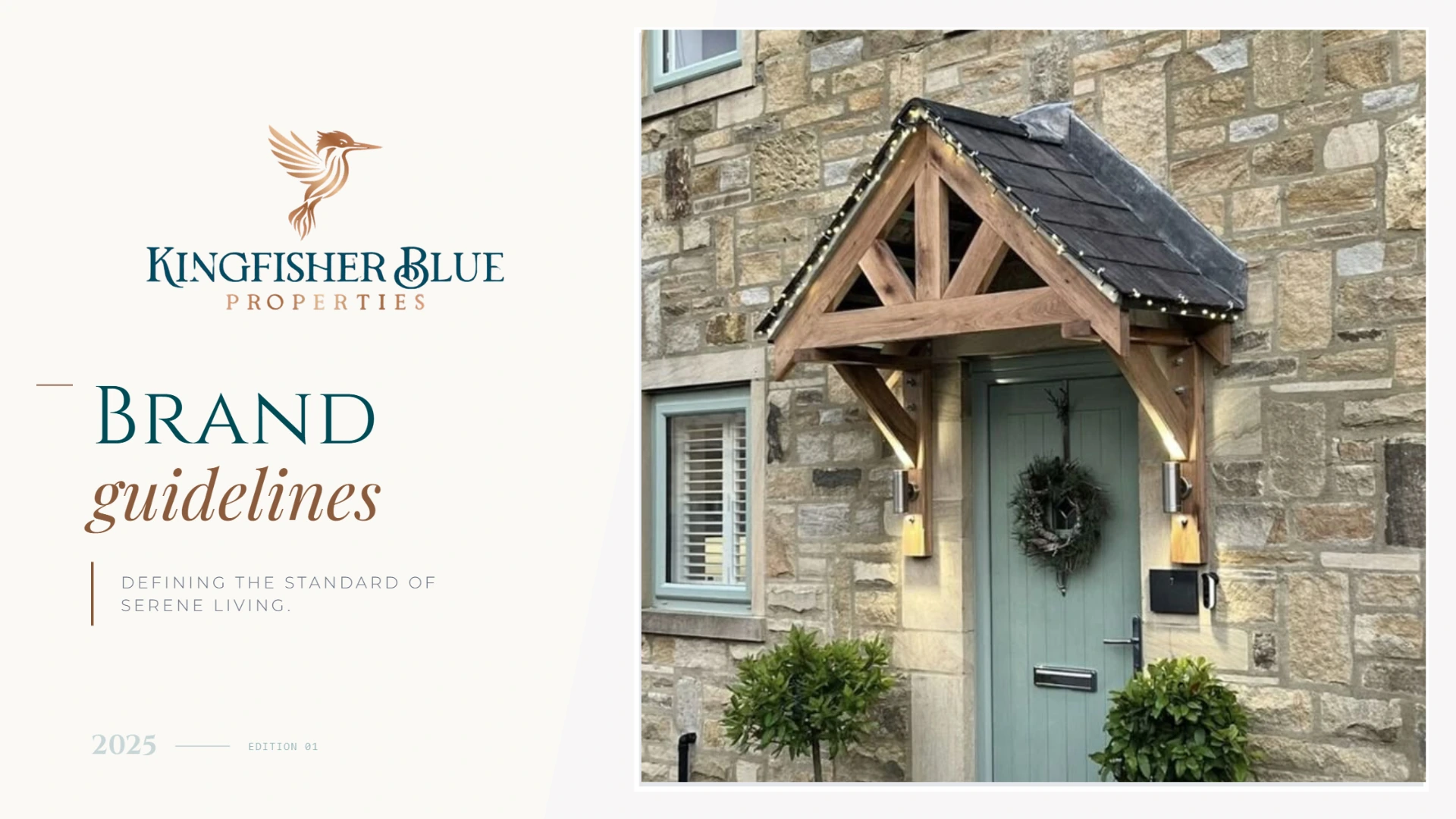 Kingfisher Blue Properties brand guidelines page 01