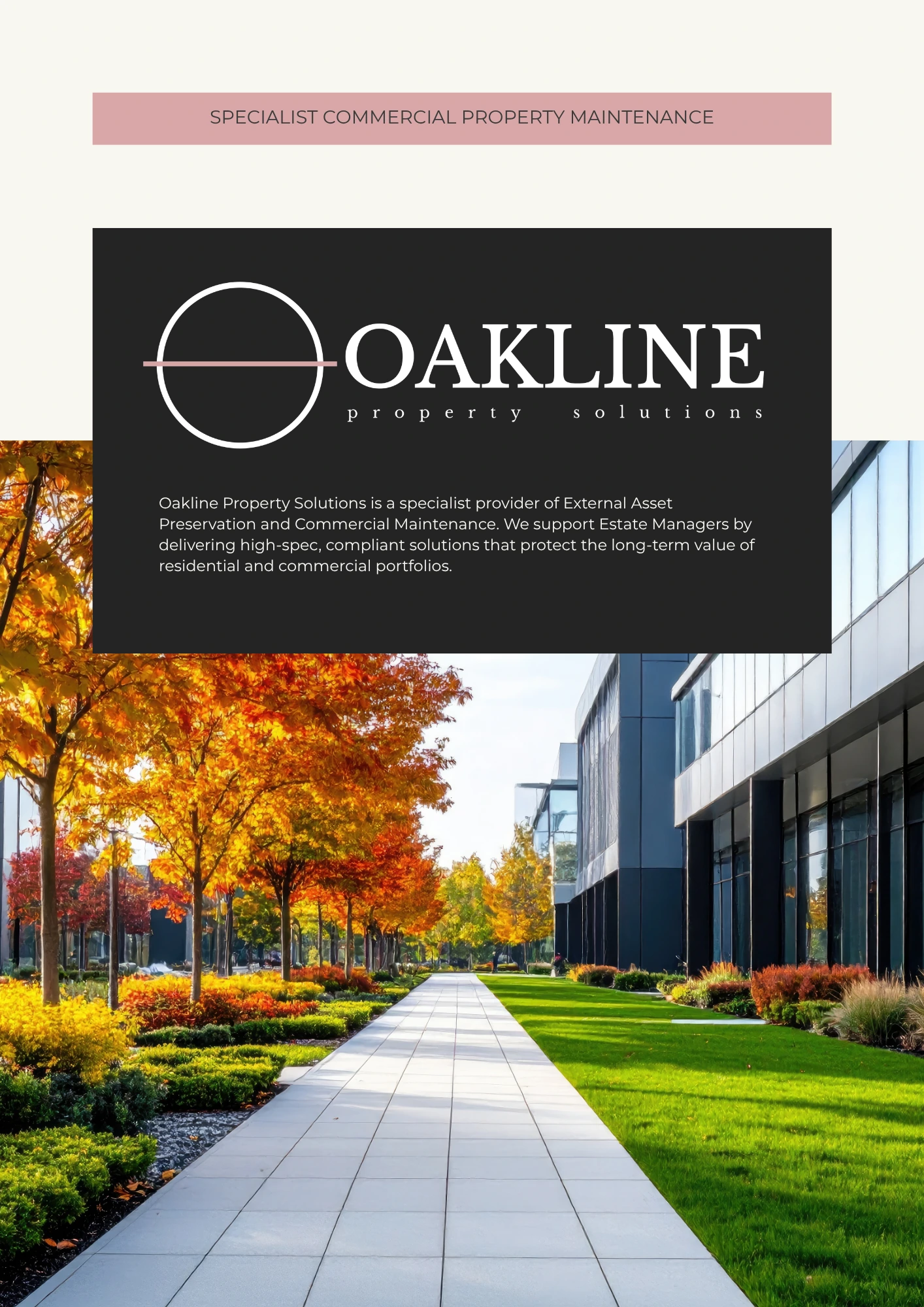 Oakline Property Solutions brochure page 01