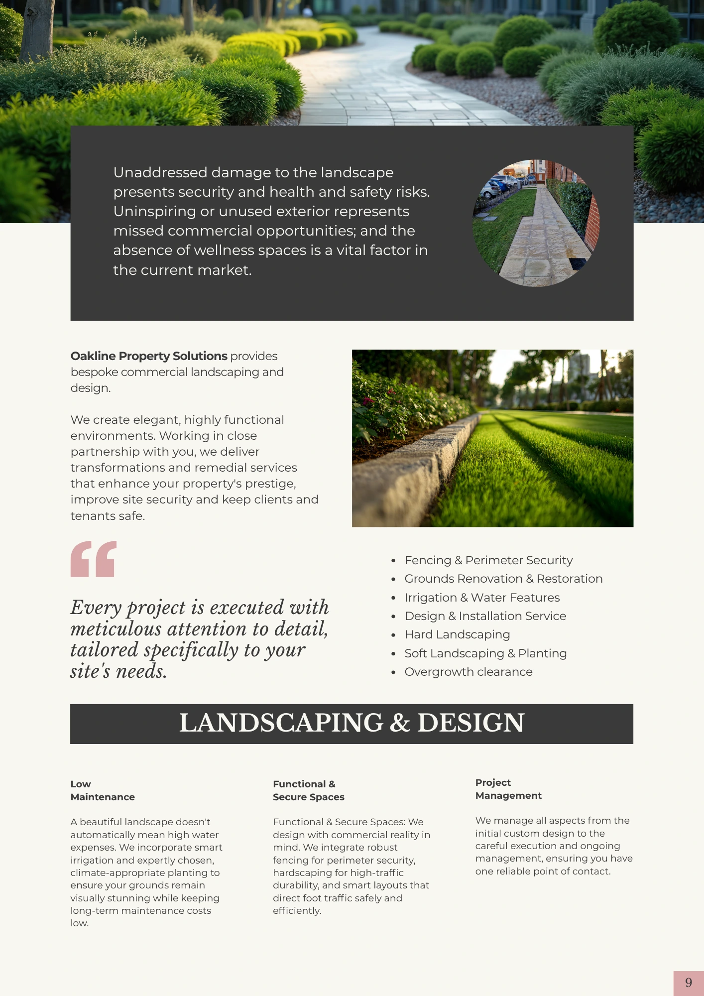 Oakline Property Solutions brochure page 09