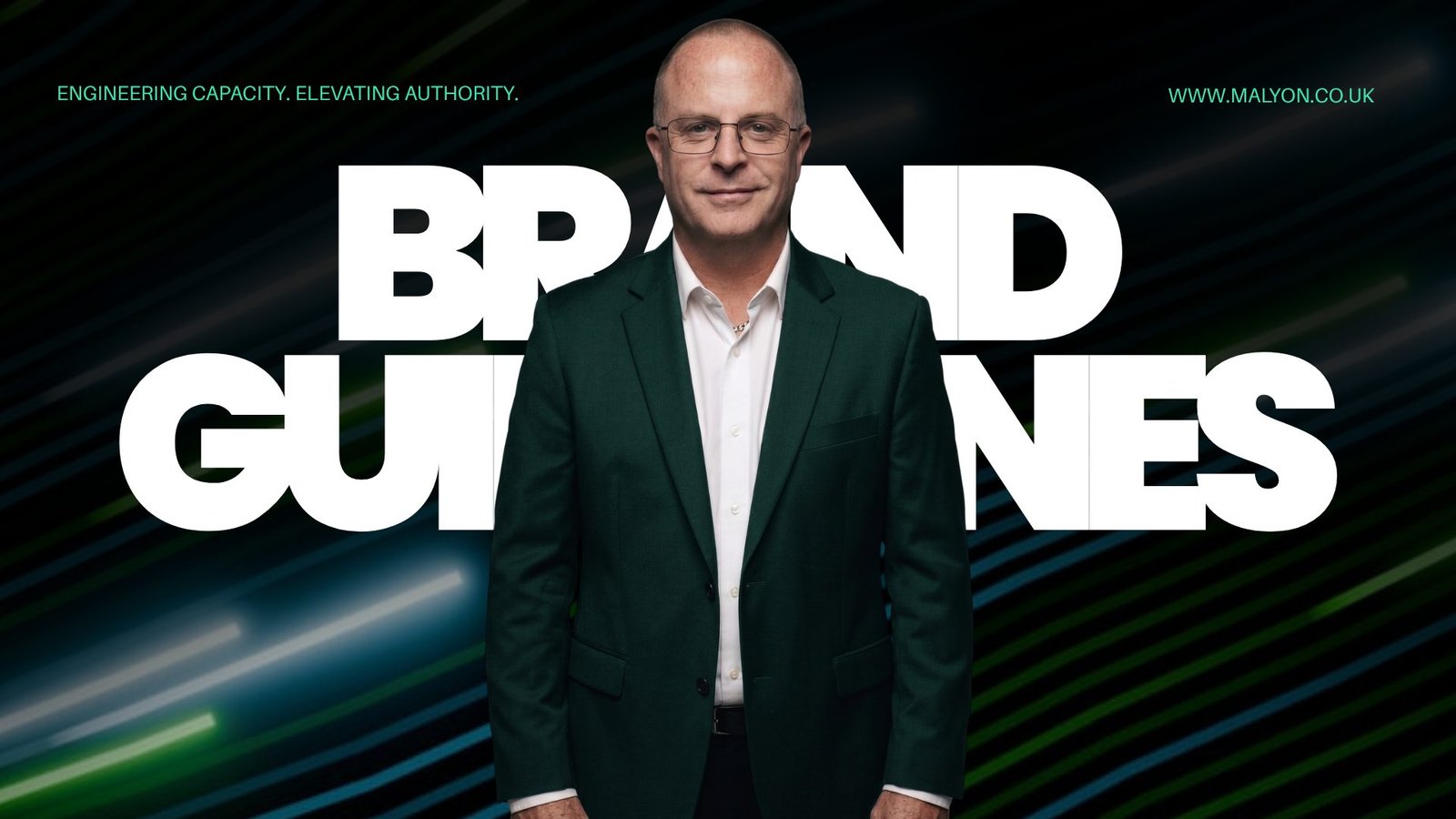The Squishy Bit brand guidelines cover: Chris Malyon, Engineering Capacity, Elevating Authority