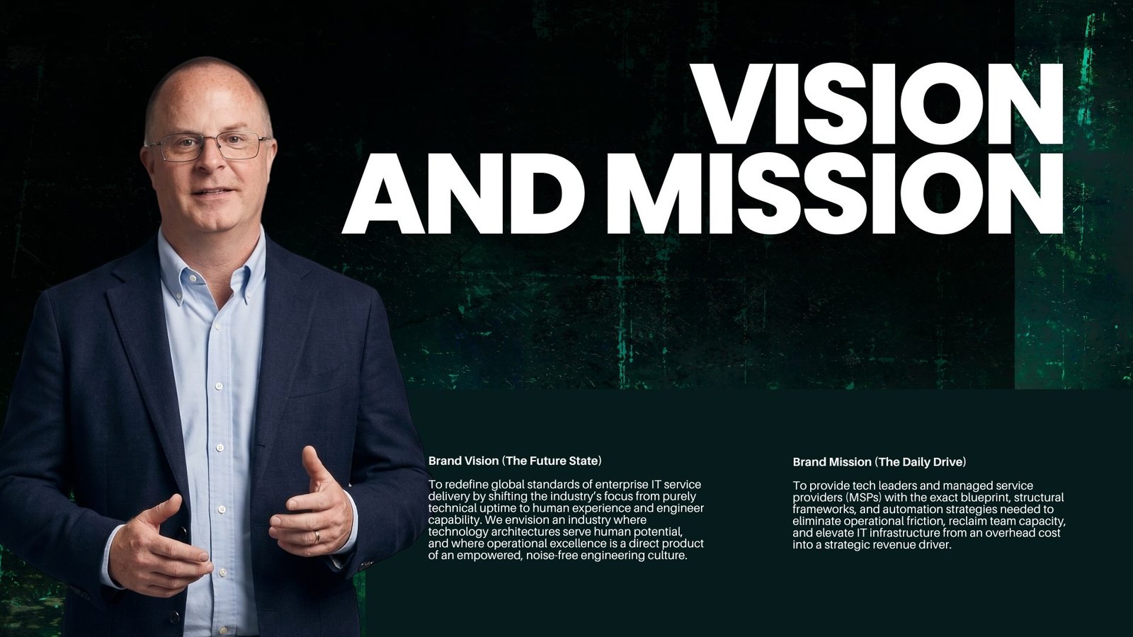 The Squishy Bit brand guidelines page: Vision and Mission