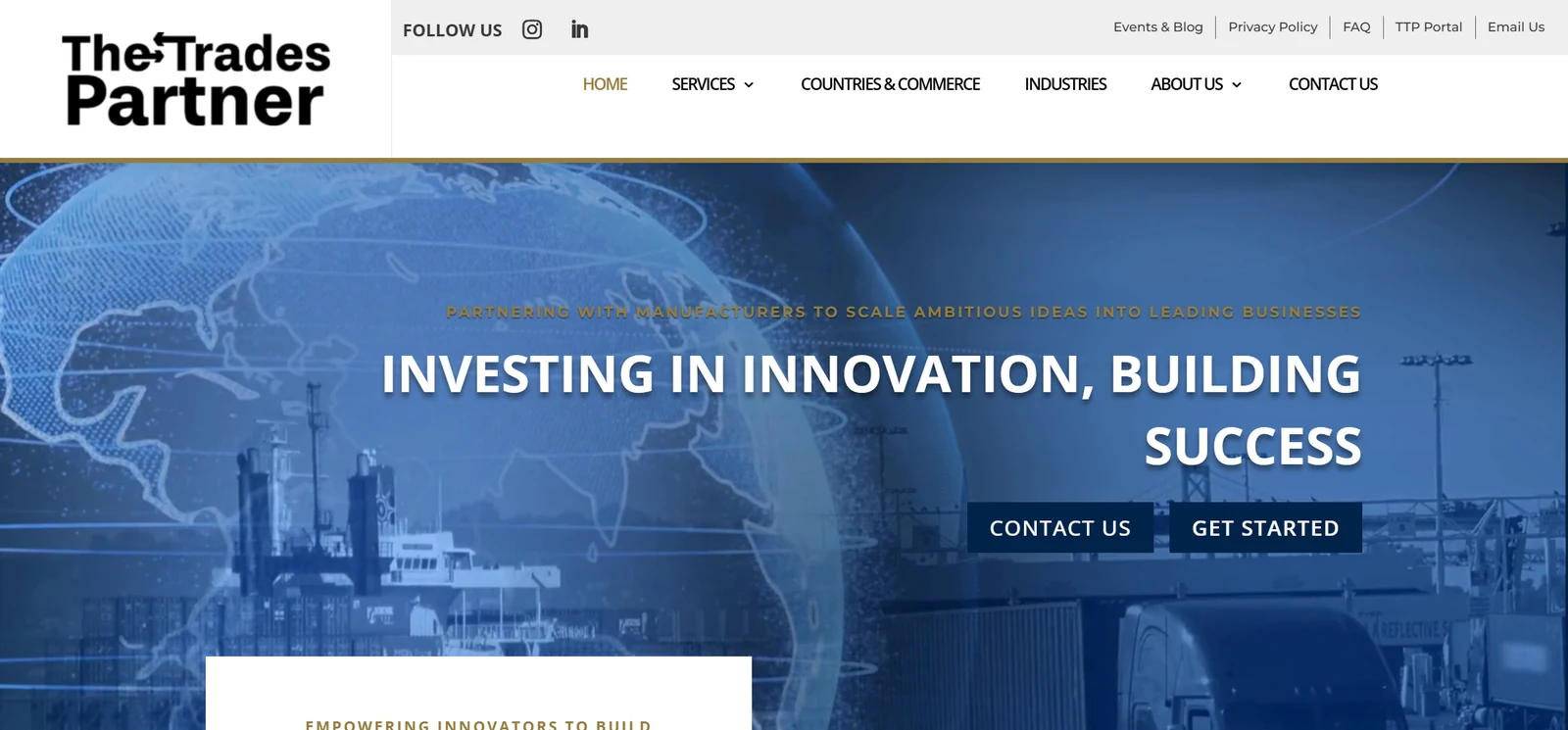 The Trades Partner website project