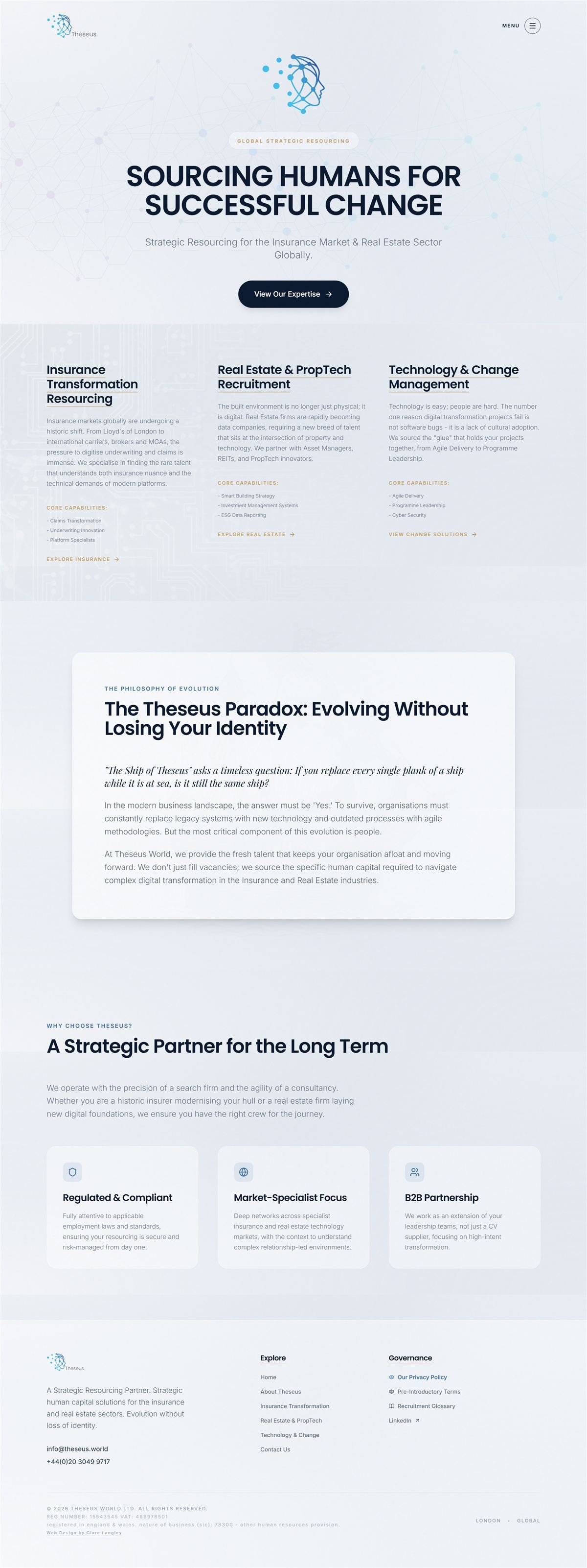 Theseus World website project